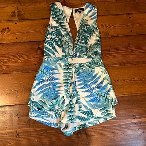 Lulus Floral Romper Size M